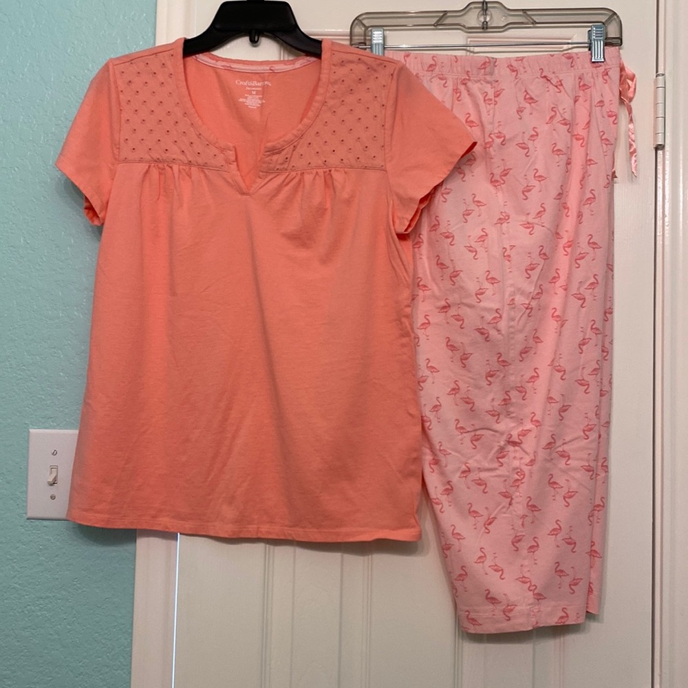 Women’s pink pajamas, wore maybe one time